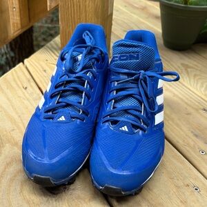 Adidas Men's Iconic Blue baseball Shoes